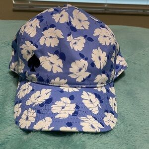 Kate Spade  Floral Blue and Cream Hat